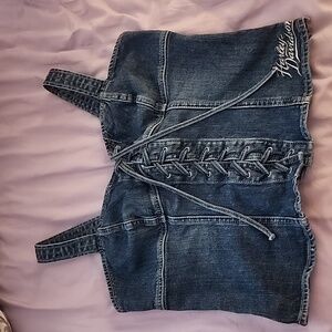 Harley Davidson Jean side zip up med